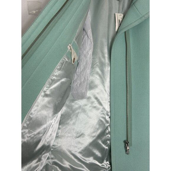 J.Crew Stadium Cloth by Nello Gori Cocoon Coat in Soft Mint - Sz 6P - New - Picture 4 of 13